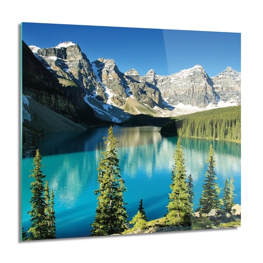 ArtprintCave, Jezioro góry las nowoczesne Foto szklane, 60x60 cm ArtPrintCave