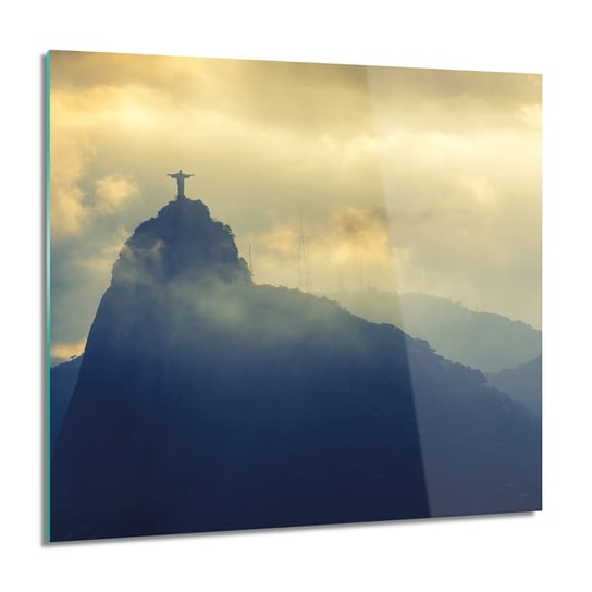 ArtprintCave, Jezus pomnik góra Foto szklane na ścianę, 60x60 cm ArtPrintCave