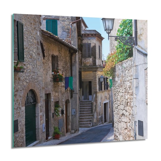 ArtprintCave, Kamienice Włochy Obraz szklany na ścianę, 60x60 cm ArtPrintCave