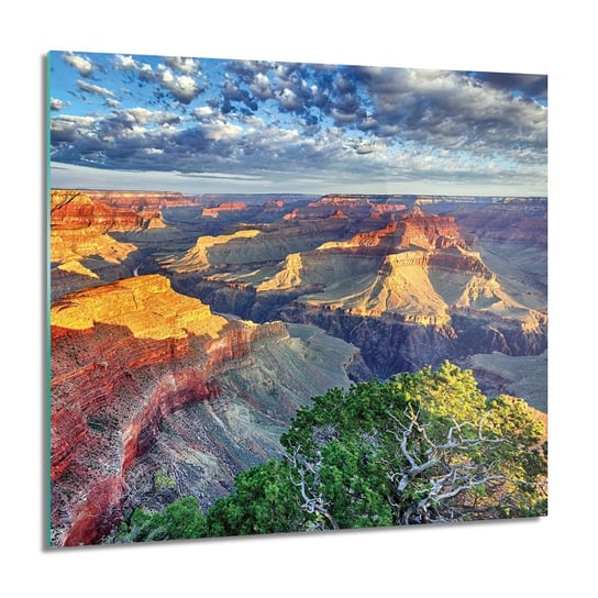 ArtprintCave, Kanion słońce kolory Foto na szkle ścienne, 60x60 cm ArtPrintCave