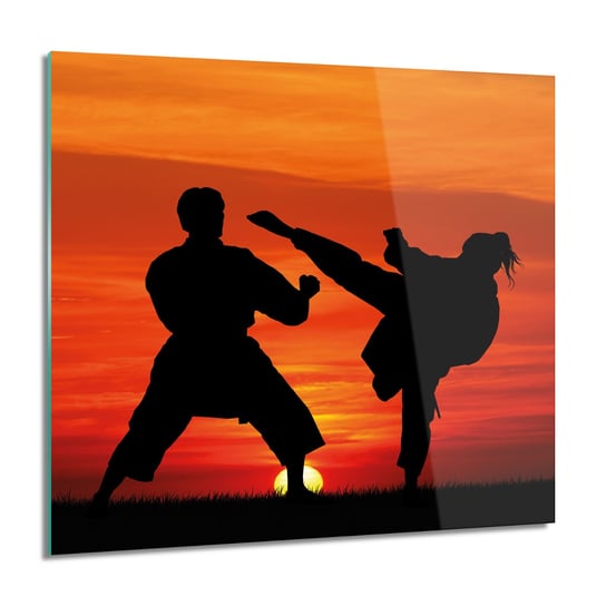 ArtprintCave, Karate sztuki walki Foto na szkle ścienne, 60x60 cm ArtPrintCave