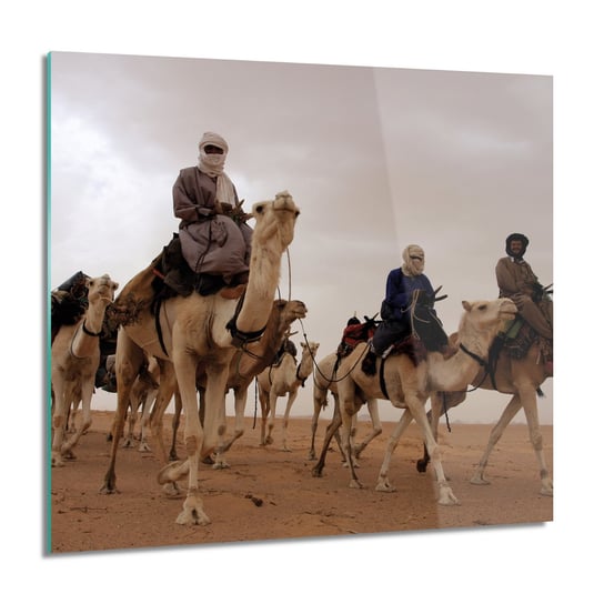 ArtprintCave, Karawana wielbłąd grafika Obraz na szkle, 60x60 cm ArtPrintCave