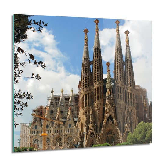ArtprintCave, Katedra Barcelona Obraz na szkle ścienny, 60x60 cm ArtPrintCave