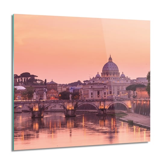 ArtprintCave, Katedra woda Rzym Obraz szklany na ścianę, 60x60 cm ArtPrintCave