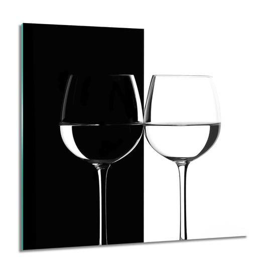 ArtprintCave, Kieliszki do wina Obraz szklany na ścianę, 60x60 cm ArtPrintCave