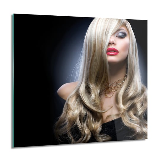 ArtprintCave, Kobieta blond włosy Foto szklane ścienne, 60x60 cm ArtPrintCave