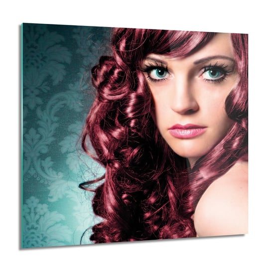 ArtprintCave, Kobieta długie włosy Obraz szklany na ścianę, 60x60 cm ArtPrintCave