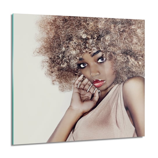 ArtprintCave, Kobieta glamour afro Obraz na szkle ścienny, 60x60 cm ArtPrintCave