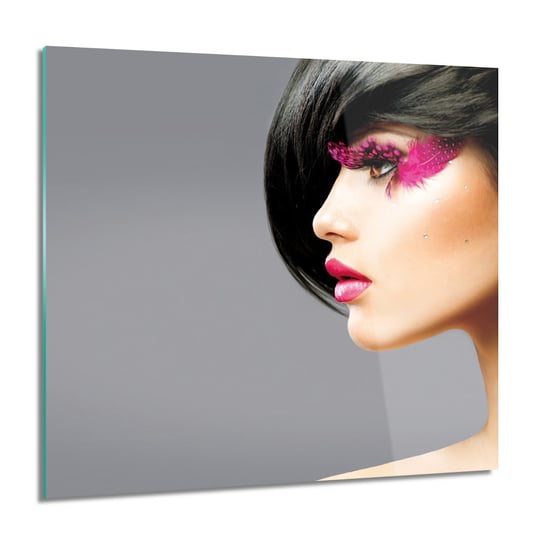 ArtprintCave, Kobieta makijaż do łazienki Obraz na szkle, 60x60 cm ArtPrintCave