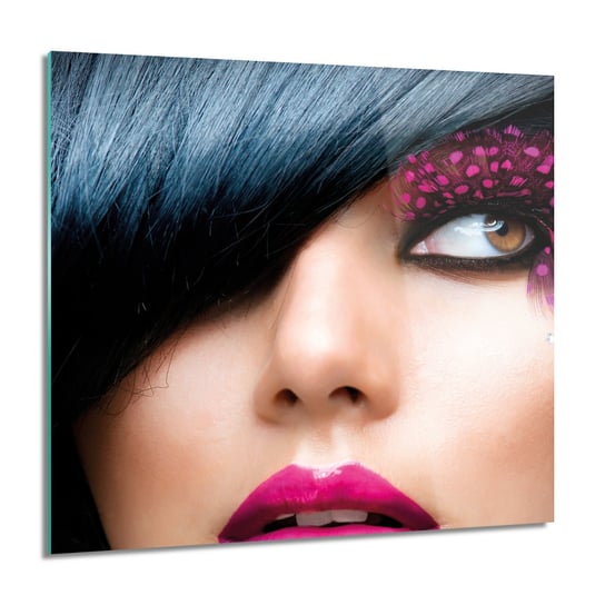 ArtprintCave, Kobieta makijaż nowoczesne Obraz szklany, 60x60 cm ArtPrintCave