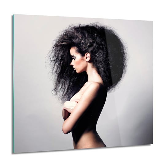 ArtprintCave, Kobieta nagość włosy Obraz na szkle ścienny, 60x60 cm ArtPrintCave