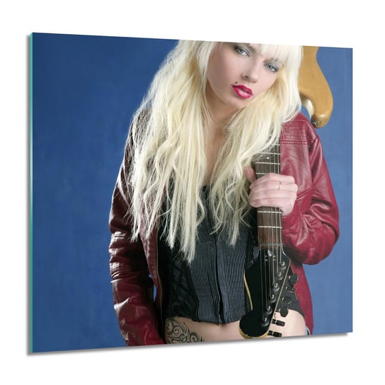 ArtprintCave, Kobieta rock star obraz na szkle na ścianę, 60x60 cm ArtPrintCave