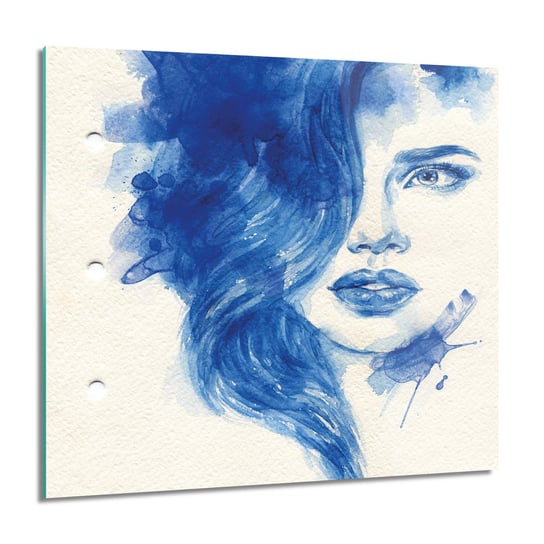 ArtprintCave, Kobieta twarz włosy obraz na szkle, 60x60 cm ArtPrintCave