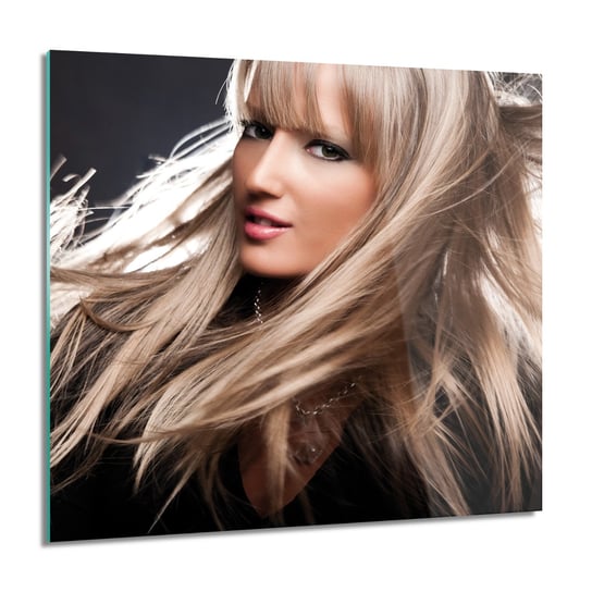 ArtprintCave, Kobieta włosy blond kwadrat obraz szklany, 60x60 cm ArtPrintCave