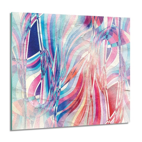 ArtprintCave, Kolor pasy kwadrat foto szklane, 60x60 cm ArtPrintCave