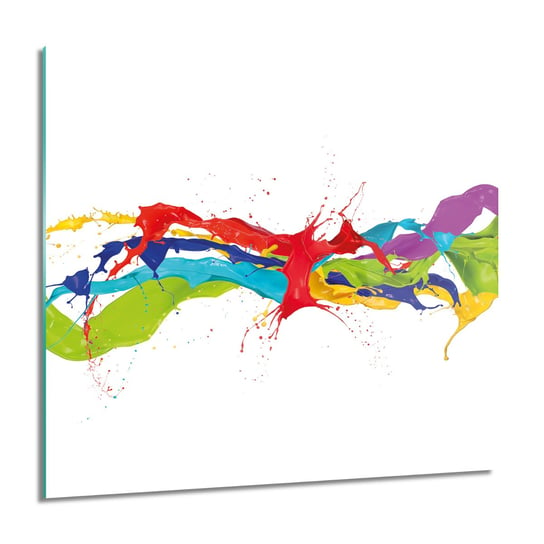 ArtprintCave, Kolorowe farby 3D do sypialni obraz na szkle, 60x60 cm ArtPrintCave