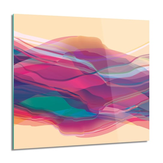 ArtprintCave, Kolorowe góry grafika obraz szklany ścienny, 60x60 cm ArtPrintCave