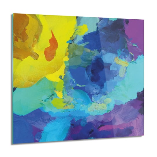 ArtprintCave, Kolory plamy farba obraz na szkle na ścianę, 60x60 cm ArtPrintCave