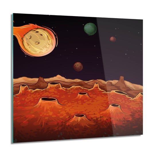 ArtprintCave, Kometa kosmos krater foto-obraz foto szklane, 60x60 cm ArtPrintCave