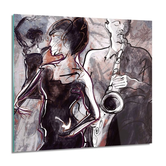 ArtprintCave, Koncert jazz zespół foto-obraz foto szklane, 60x60 cm ArtPrintCave