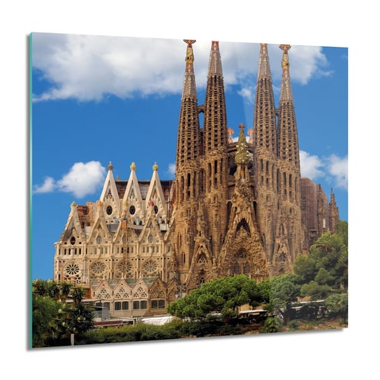 ArtprintCave, Kościół Barcelona do sypialni foto na szkle, 60x60 cm ArtPrintCave