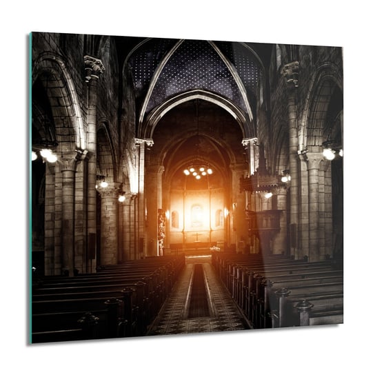 ArtprintCave, Kościół gotyk widok obraz na szkle, 60x60 cm ArtPrintCave