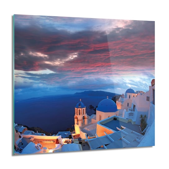ArtprintCave, Kościół Grecja wyspa foto szklane na ścianę, 60x60 cm ArtPrintCave
