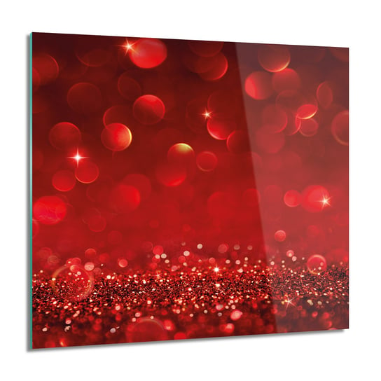 ArtprintCave, Kulki czerwień nowoczesne obraz na szkle, 60x60 cm ArtPrintCave