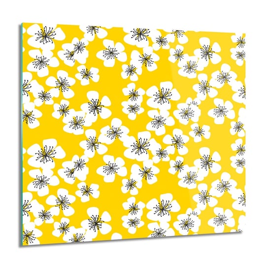 ArtprintCave, Kwiaty wiosna wzór foto na szkle ścienne, 60x60 cm ArtPrintCave