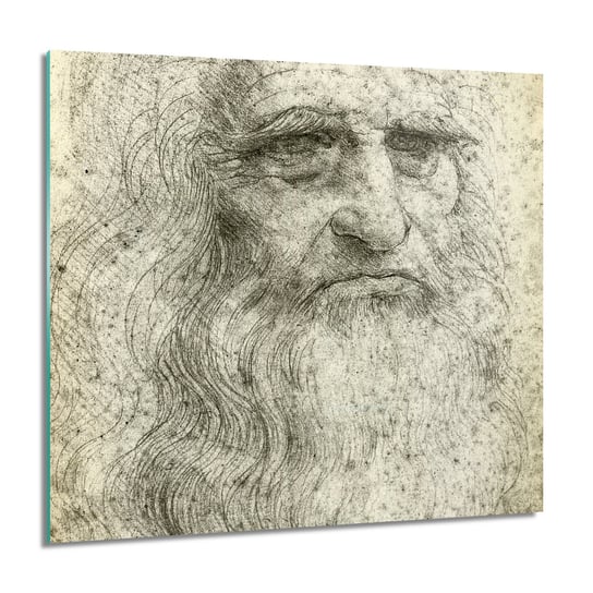 ArtprintCave, Leonardo da Vinci obraz na szkle na ścianę, 60x60 cm ArtPrintCave