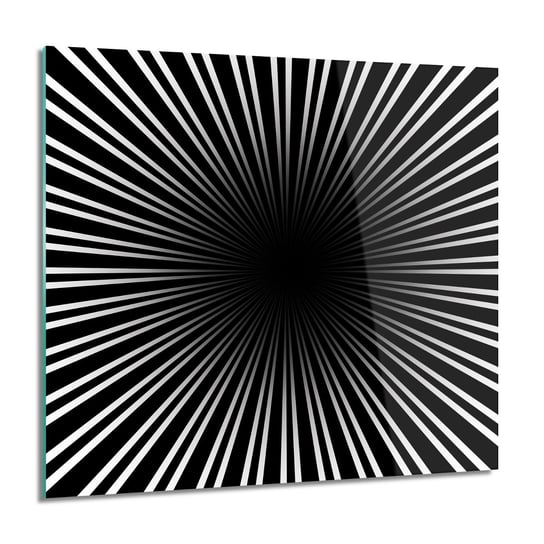 ArtprintCave, Linie grafika 3D do sypialni obraz na szkle, 60x60 cm ArtPrintCave