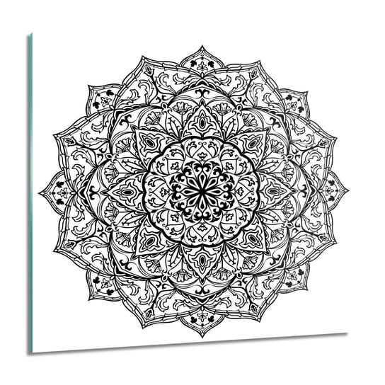 ArtprintCave, Mandala azja mozaika obraz szklany na ścianę, 60x60 cm ArtPrintCave