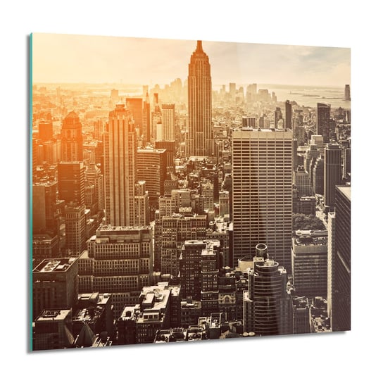 ArtprintCave, Manhattan NY słońce obraz na szkle, 60x60 cm ArtPrintCave