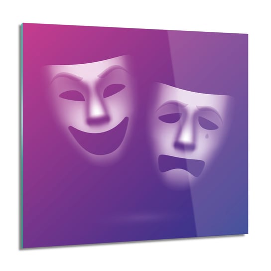 ArtprintCave, Maski teatr wenecja foto na szkle ścienne, 60x60 cm ArtPrintCave