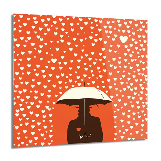 ArtprintCave, Mężczyzna parasol obraz szklany na ścianę, 60x60 cm ArtPrintCave