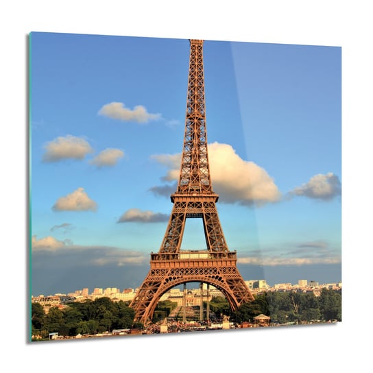 ArtprintCave, Miasto wieża Paryż obraz na szkle ścienny, 60x60 cm ArtPrintCave