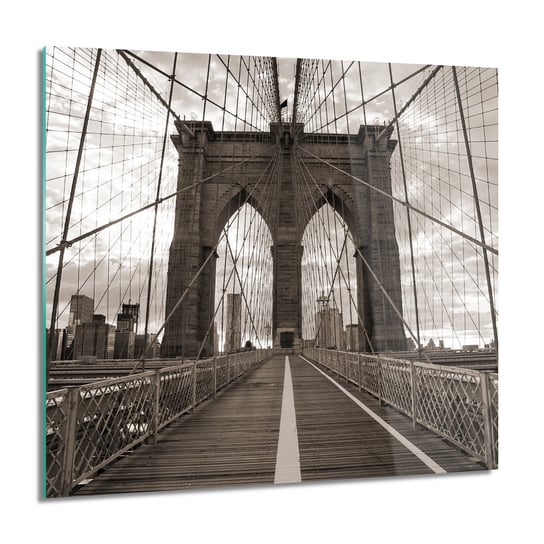 ArtprintCave, Most brookliński NY obraz szklany na ścianę, 60x60 cm ArtPrintCave