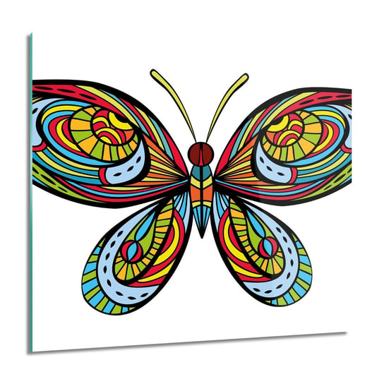 ArtprintCave, Motyl rysunek obraz szklany ścienny, 60x60 cm ArtPrintCave