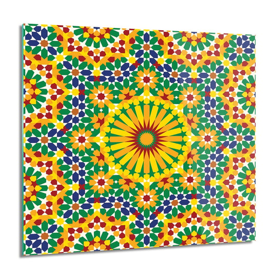 ArtprintCave, Mozaika kwiaty kolor obraz szklany ścienny, 60x60 cm ArtPrintCave