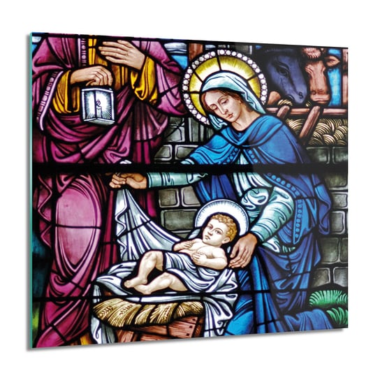 ArtprintCave, Narodziny Jezusa obraz na szkle na ścianę, 60x60 cm ArtPrintCave