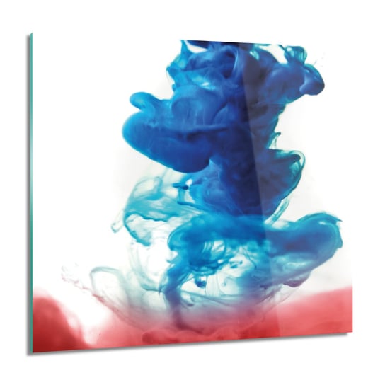 ArtprintCave, Niebieska farba woda obraz szklany na ścianę, 60x60 cm ArtPrintCave