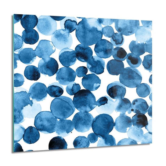ArtprintCave, Niebieskie plamy obraz szklany na ścianę, 60x60 cm ArtPrintCave