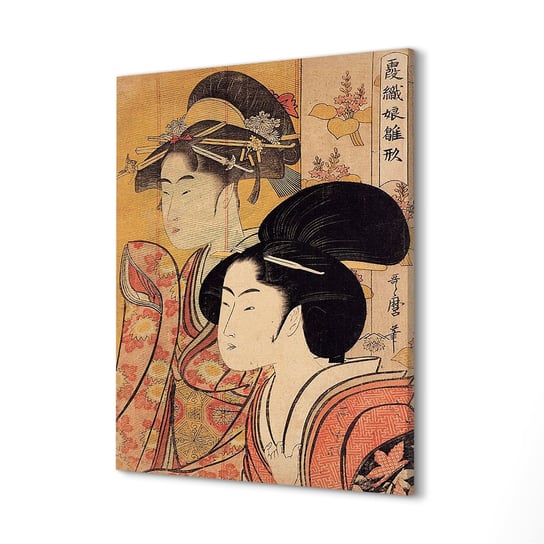 ArtPrintCave, Obraz canvas, 40x60 cm Dwie piękności Utamaro Ukiyo-e ArtPrintCave