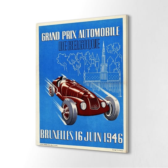 ArtPrintCave, Obraz canvas, 40x60 cm Grand Prix Belgia wyścig 1946 ArtPrintCave