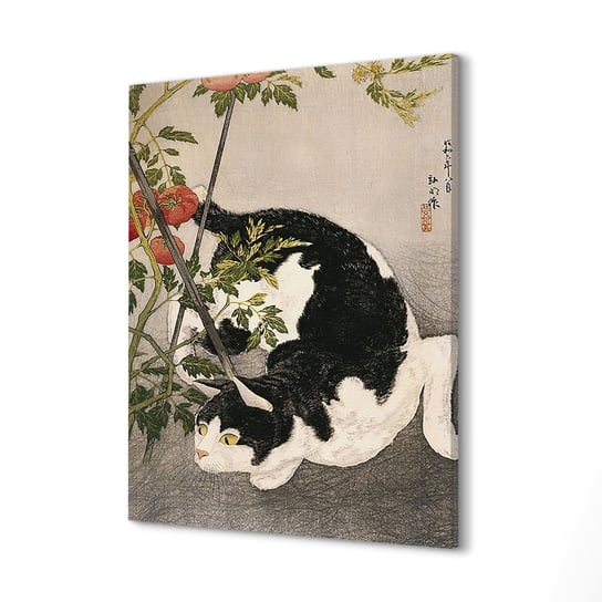 ArtPrintCave, Obraz canvas, 40x60 cm Kot pomidory Takahashi Shotei ArtPrintCave