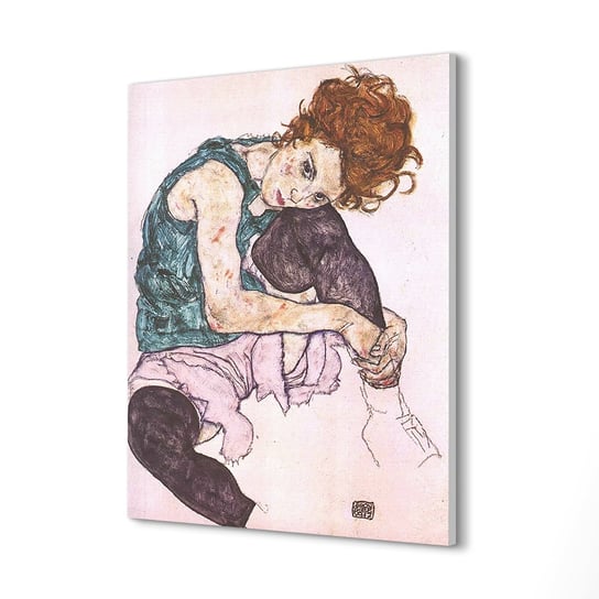 ArtPrintCave, Obraz canvas, 40x60 cm Siedząca kobieta Egon Schiele ArtPrintCave