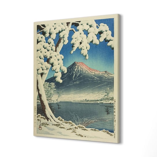 ArtPrintCave, Obraz canvas 60x80 cm Góra Fuji zima śnieg K. Hasui ArtPrintCave