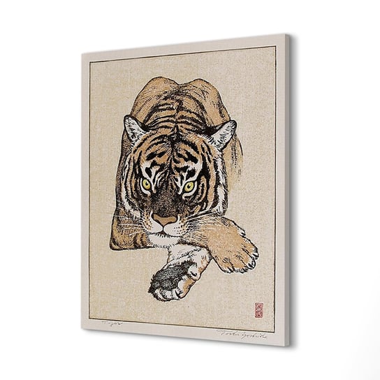 ArtPrintCave, Obraz canvas 60x80 cm Tygrys zwierzę Yoshidy Toshi ArtPrintCave