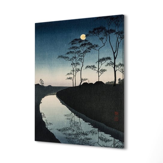 ArtPrintCave, Obraz canvas 60x80 cm Zmierzch rzeka drzewa natura ArtPrintCave