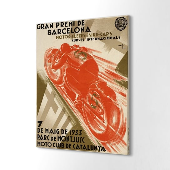 ArtprintCave, obraz na płótnie Hiszpania motocykl plakat, 60x80 cm ArtPrintCave